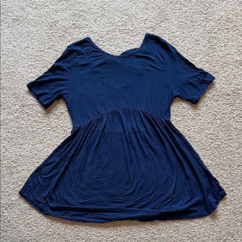 Pinkblush Navy Short Sleeve Shirt